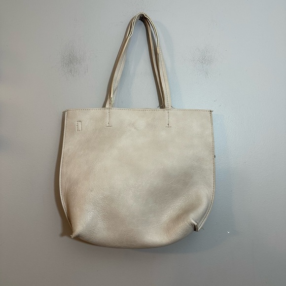 Anthropologie Thoma Clutch and Tote Bag, Light Sand - Picture 2 of 12